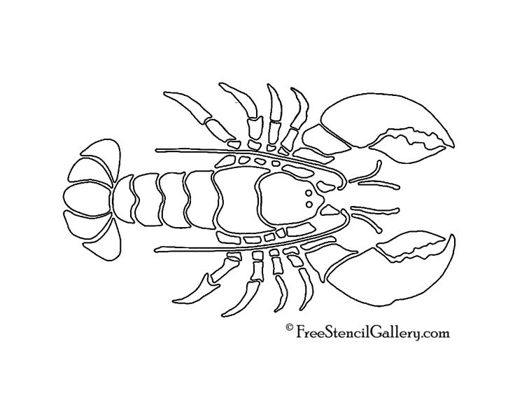 Lobster silhouette stencil free stencil gallery silhouette stencil free stencils stencils