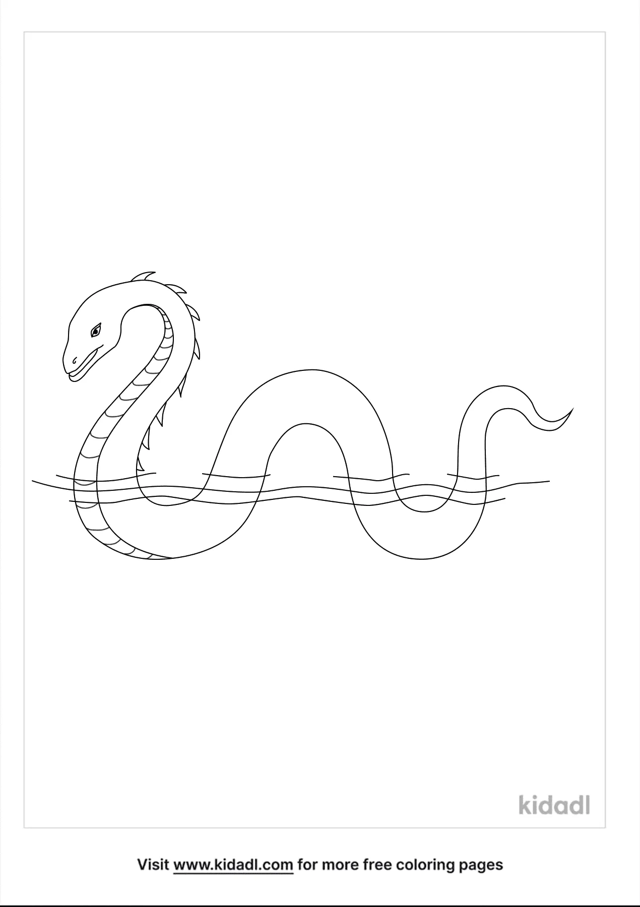 Free loch ness monster coloring page coloring page printables