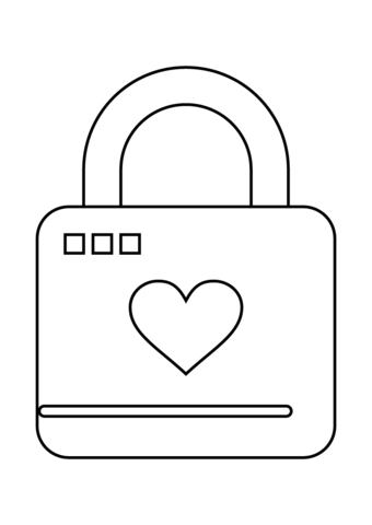 Valentines day heart locker coloring page free printable coloring pages