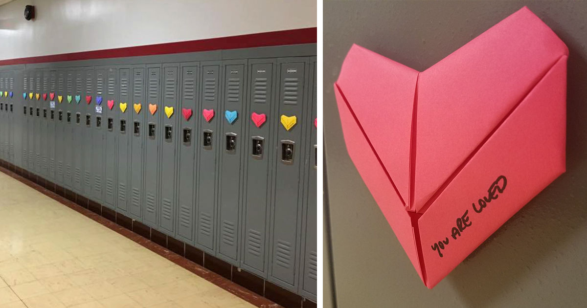 Anonymous student surprises entire school with handmade valentines hes been making since september bored panda