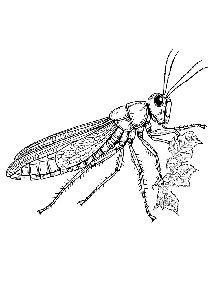 Locust coloring pages