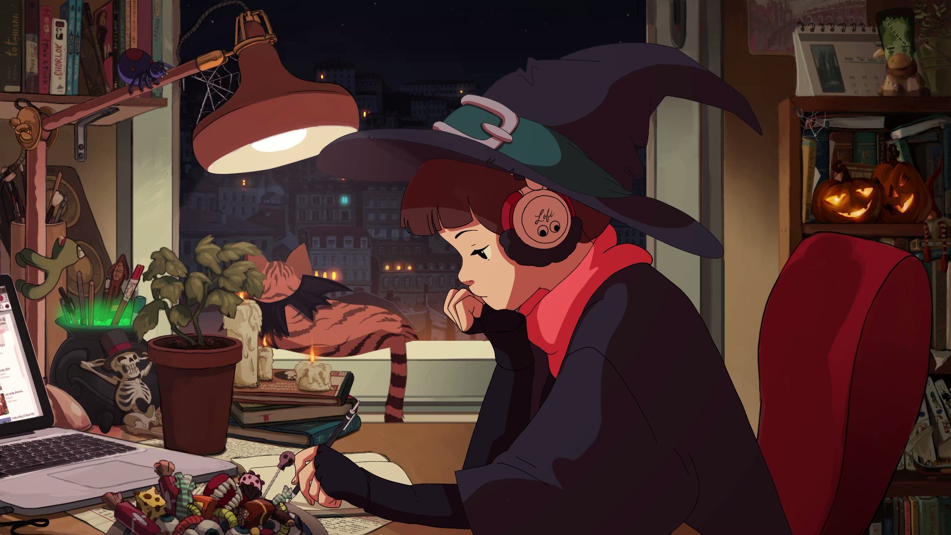 Lofi girl on what are your plans for halloween this year ð the new halloween theme is now available for the lofi radio e check it out ð â httpstcordbqhnjqf httpstcoicggcuca