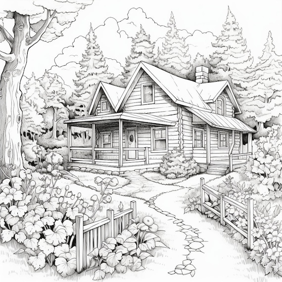 Cabin in the woods coloring pages printable downloadable coloring artwork