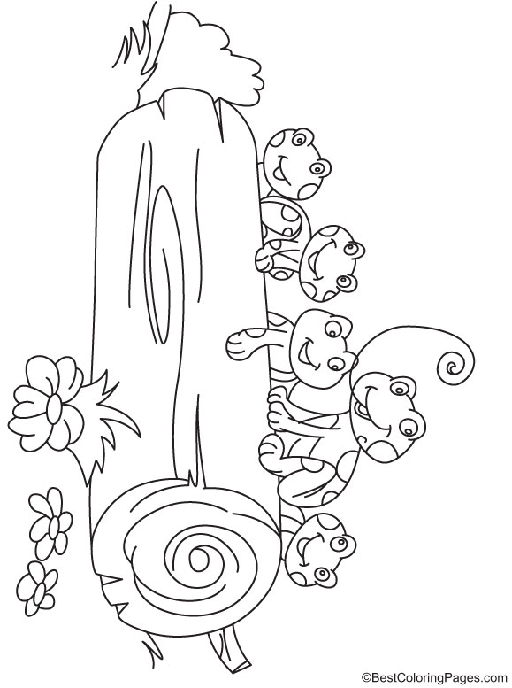 Frogs behind the log coloring page download free frogs behind the log coloring page for kids best coloring pages