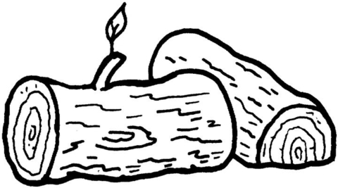 Logs coloring page free printable coloring pages