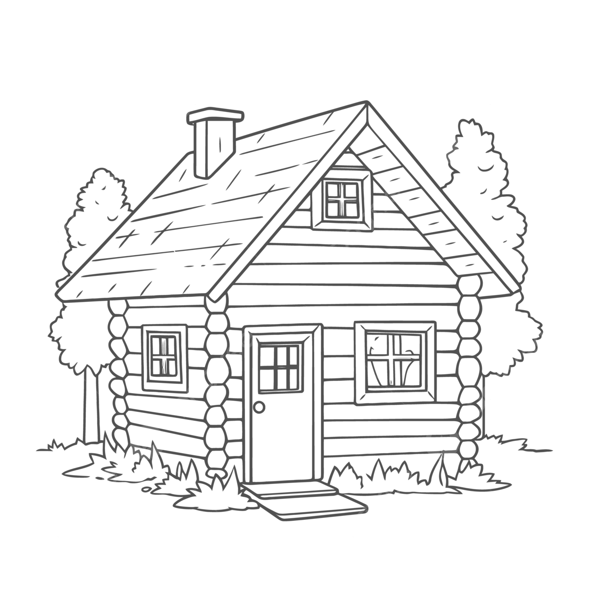 Log cabin coloring pages jquery outline sketch drawing vector wing drawing ring drawing bin drawing png and vector with transparent background for free download