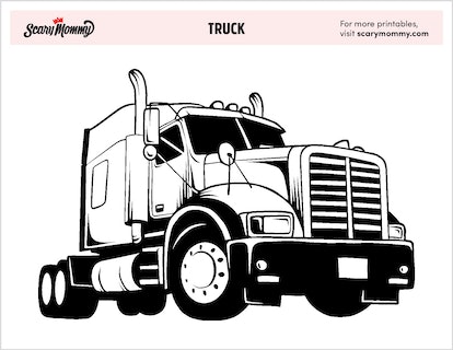 Truck coloring pages that are truckin awesome