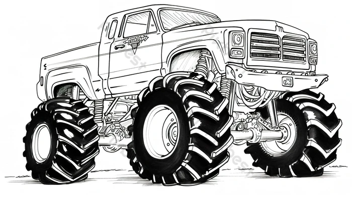 Color page monster truck coloring pages best for kids backgrounds jpg free download