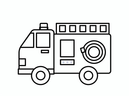 Free vectors fire truck coloring pages