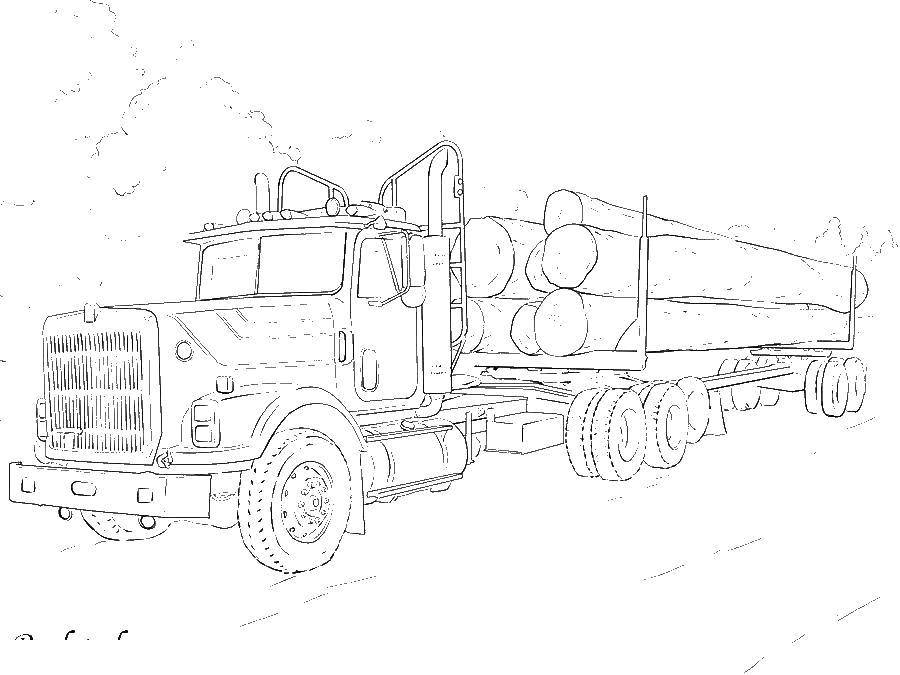 Online coloring pages tck coloring tck kamaz equipment