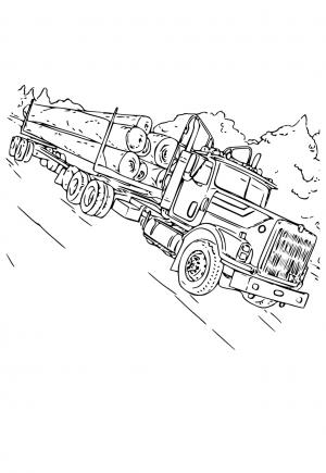 Free printable semi truck coloring pages for adults and kids