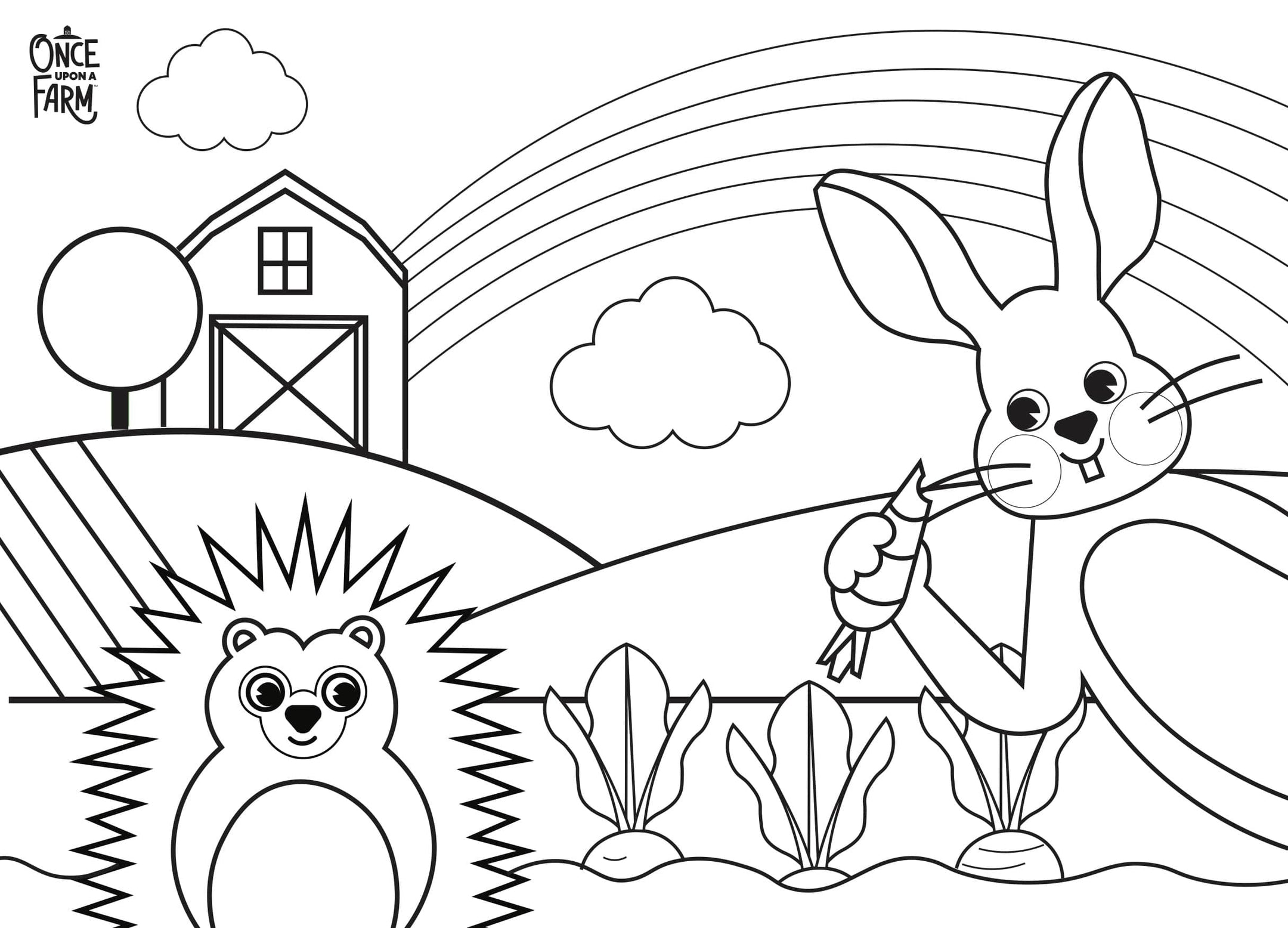 Spring on the farm coloring page once upon a farm