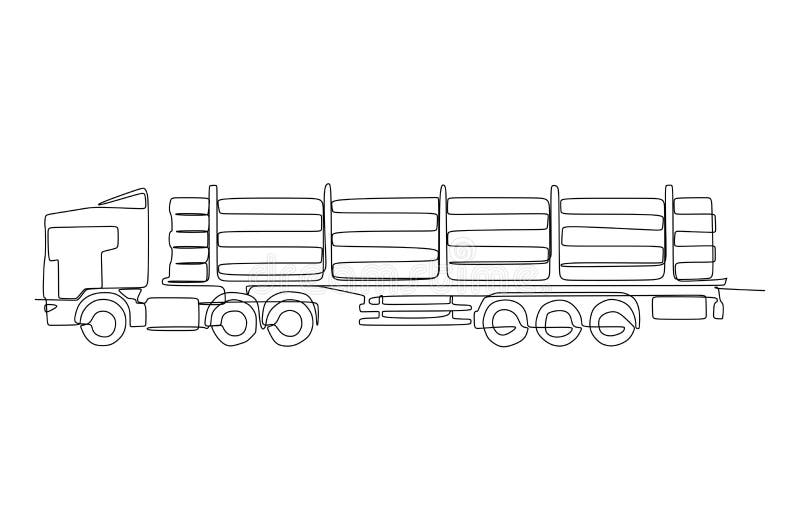 Logging truck stock illustrations â logging truck stock illustrations vectors clipart