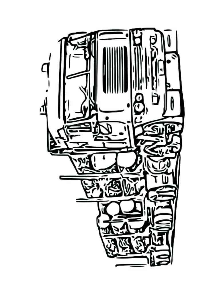 Log truck coloring pages