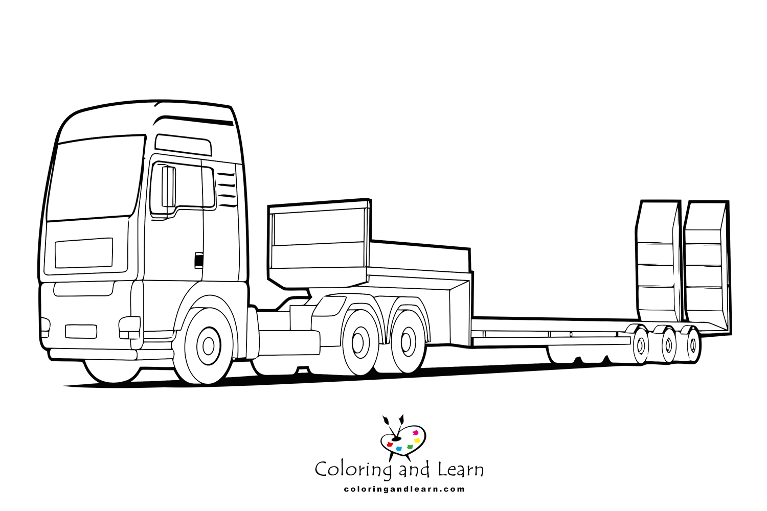 Truck coloring pages rcoloringpages