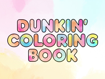 Download this dunkin coloring book for some easter fun dunkin