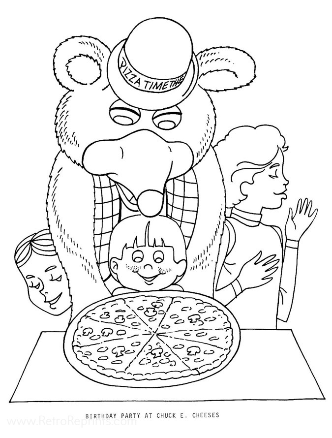 Chuck e cheese coloring pages coloring books at retro reprints