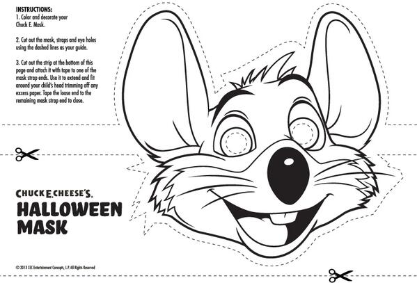 Chuck e cheese on x its chucktober at chuckecheese have the kids download print and color this chuck e mask to celebrate httptcodwesxcfif x