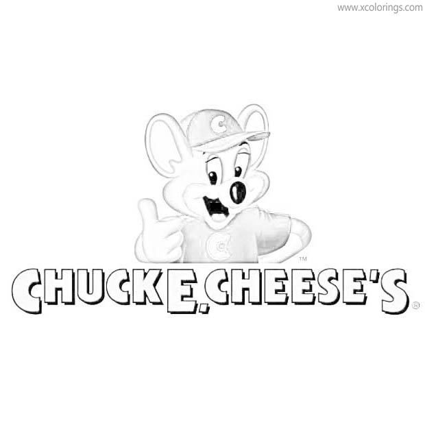 Chuck e cheese coloring pages printable