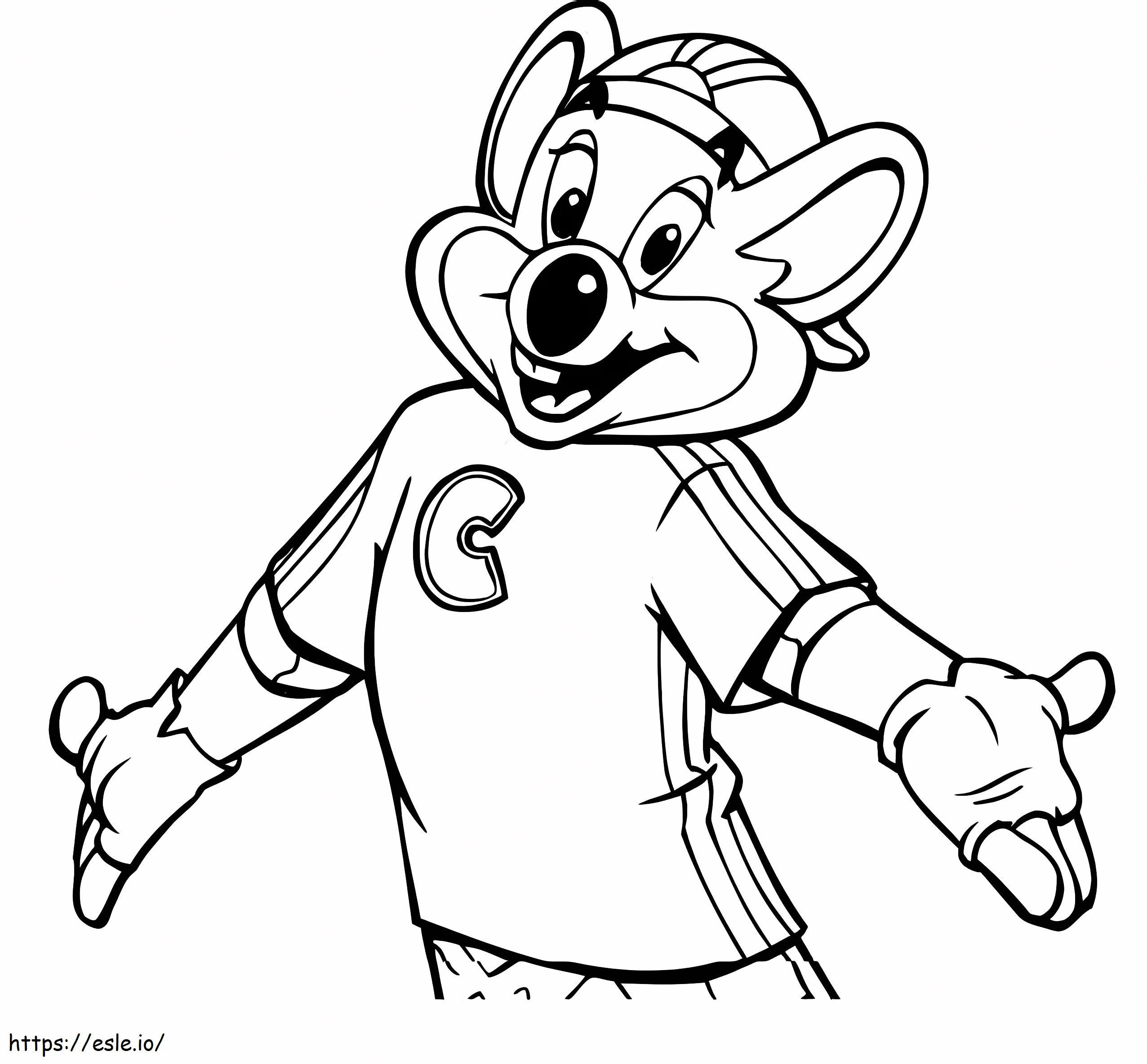 Chuck e cheese coloring page