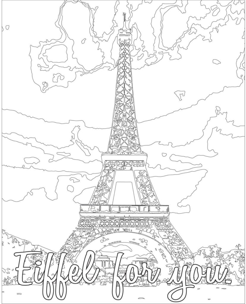 Paris coloring pages printable coloring pages