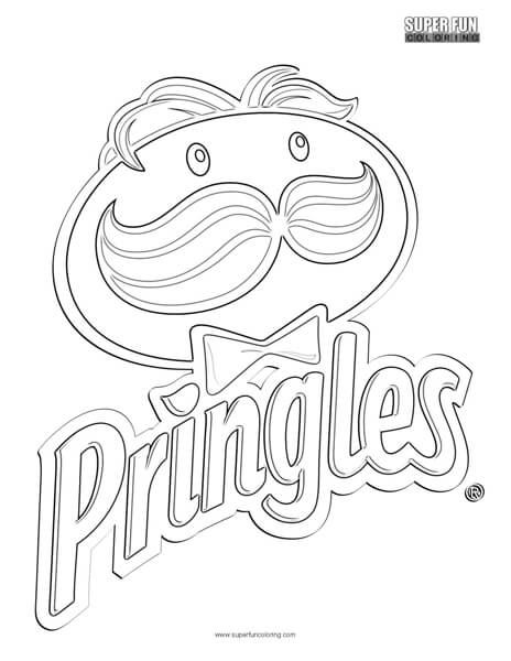 Pringles logo coloring page