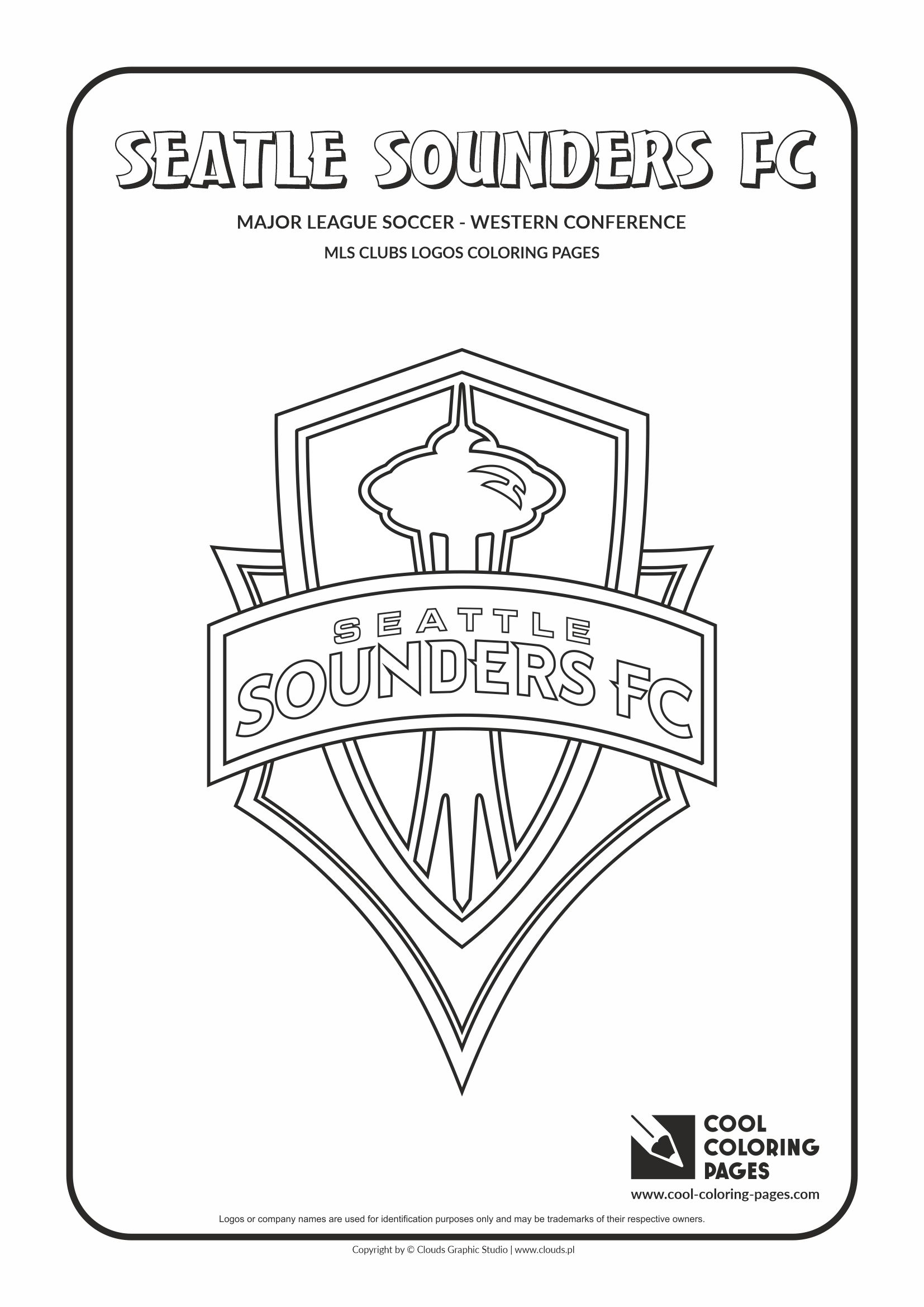 Cool coloring pages seatle sounders fc logo coloring pages