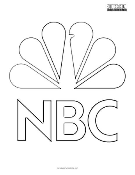 Nbc logo coloring page