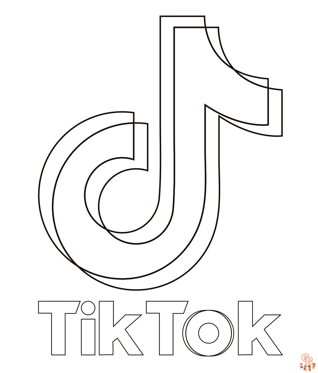 Color your world with tiktok coloring pages