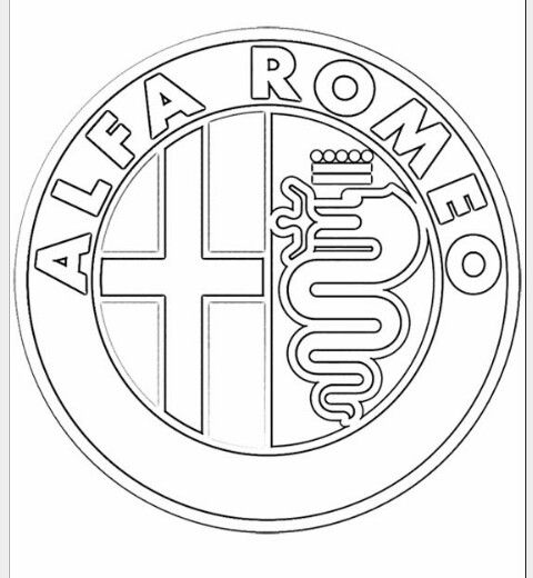 Pin by fernando caceres on alfa romero coloring pages alfa romeo logo logo color