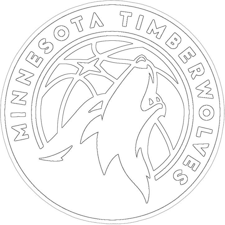 Minnesota timberwolves logo minnesota timberwolves free printable coloring sheets coloring pages