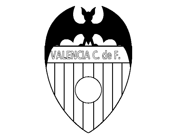 Valencia cf crest coloring page