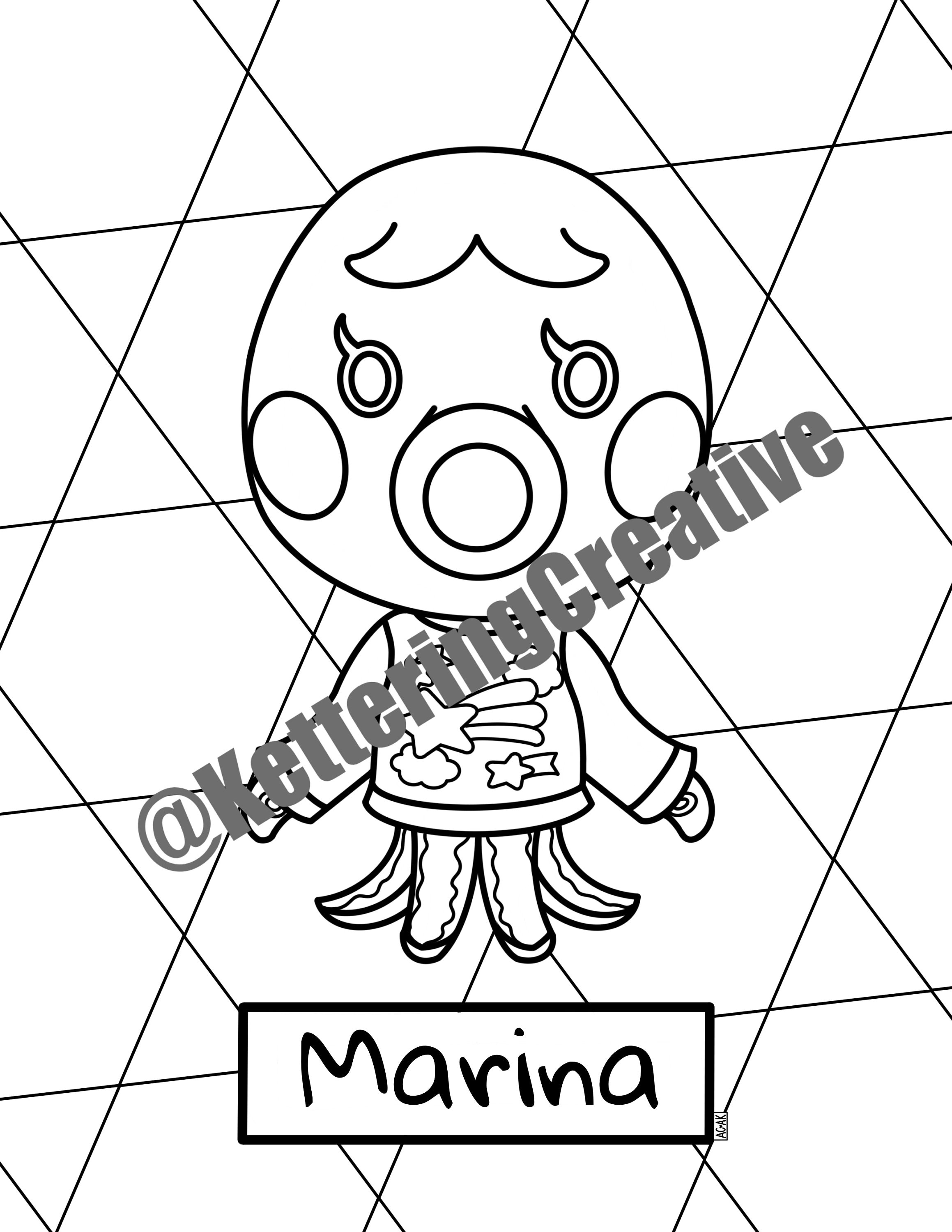 Marina coloring page