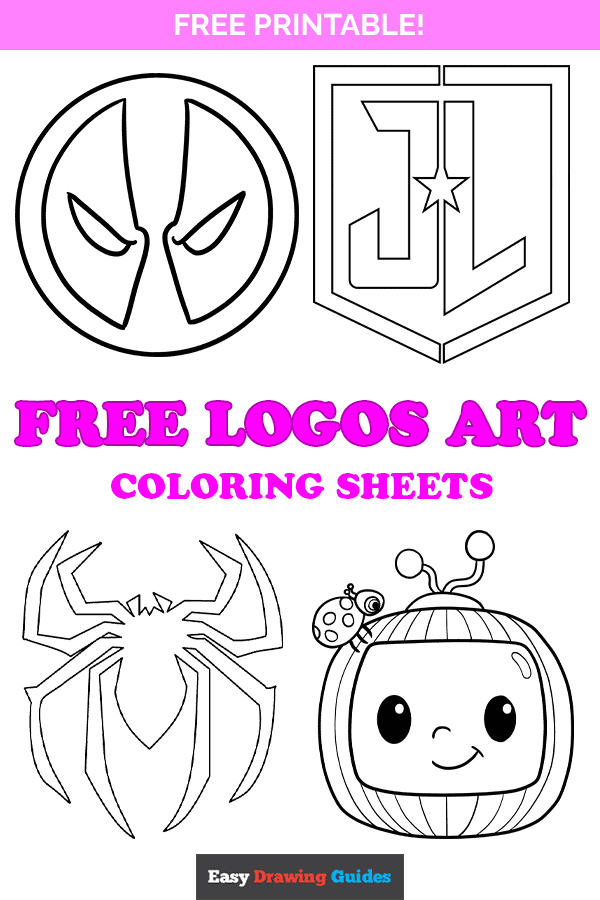 Free printable logos art coloring pages for kids