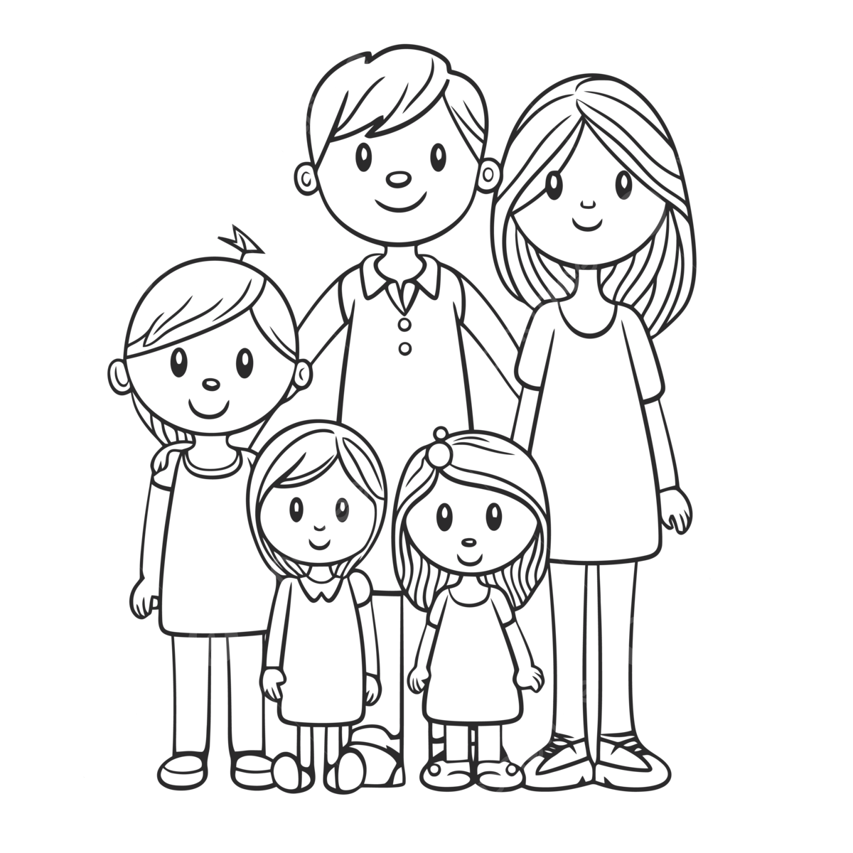 The family coloring pages family vector ring drawing family drawing color drawing png and vector with transparent background for free download