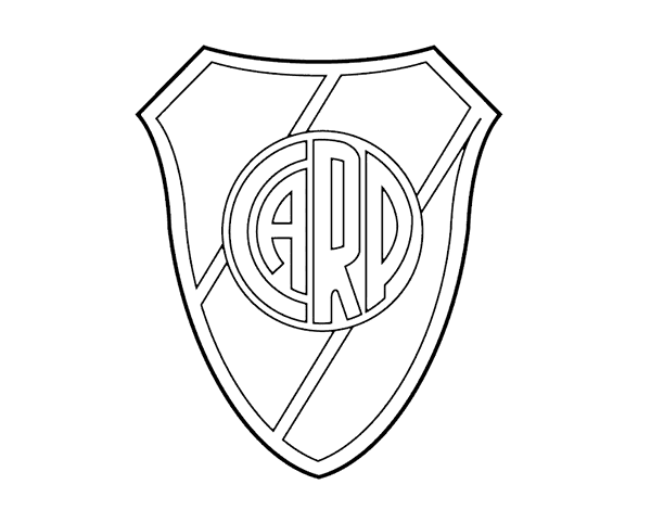 Atlãtico river plate crest coloring page