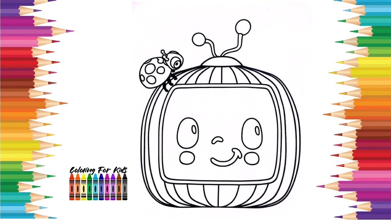 Cocoelon coloring book cocoelon coloring kids kidsvideo art artist relaxing satisfying