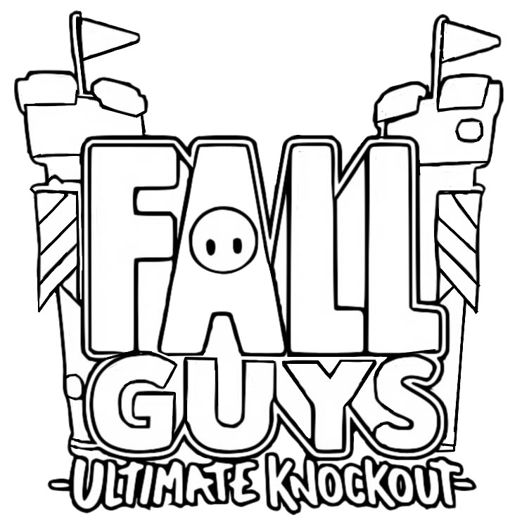 Coloring pages fall guys ultimate knockout