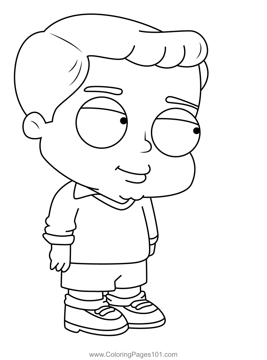 Doug whitty family guy coloring page coloring pages for kids coloring pages printable coloring pages