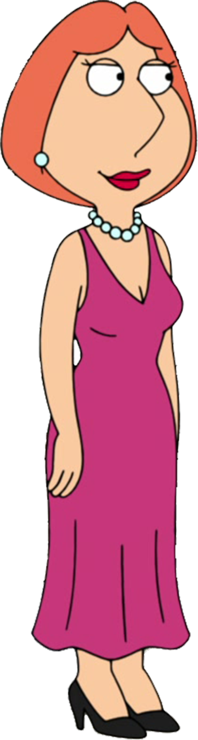 Lois griffin in her magenta dress vector by homersimpson on