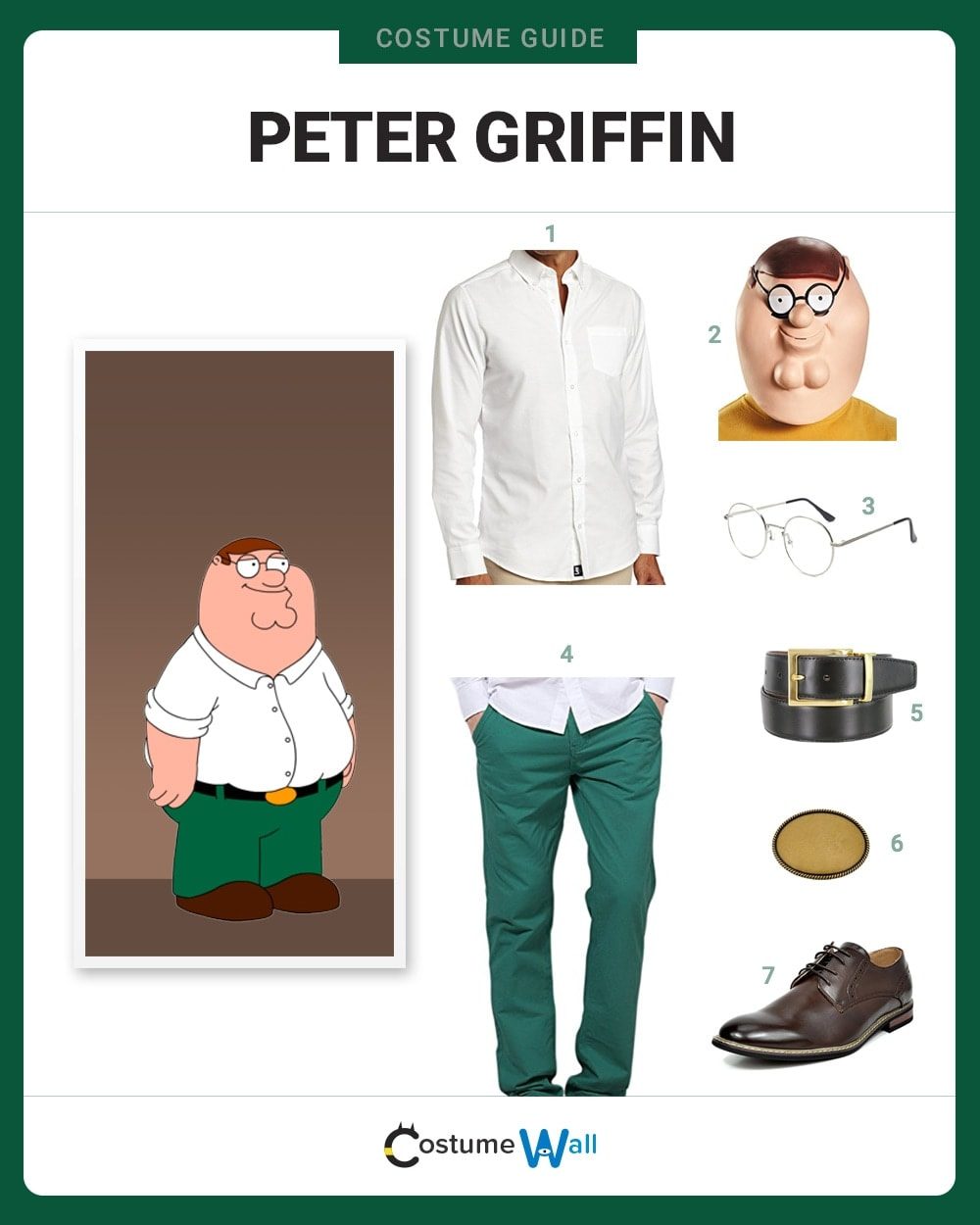 Dress like peter griffin costume halloween and cosplay guides