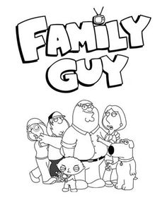 Family guy coloring page ideas coloring pages family guy cartoon coloring pages