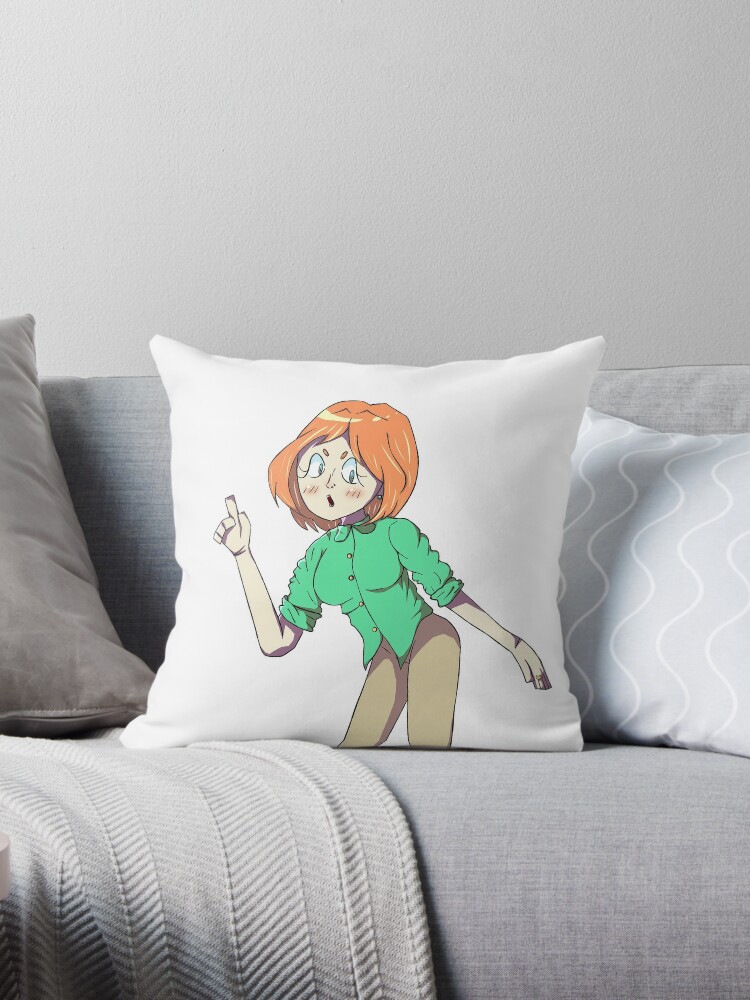 Lois griffin family guy throw pillow for sale by ashe anastasia