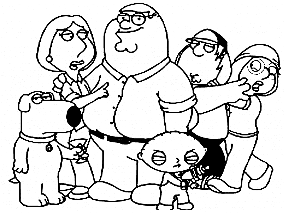 Lois griffin from family guy coloring page