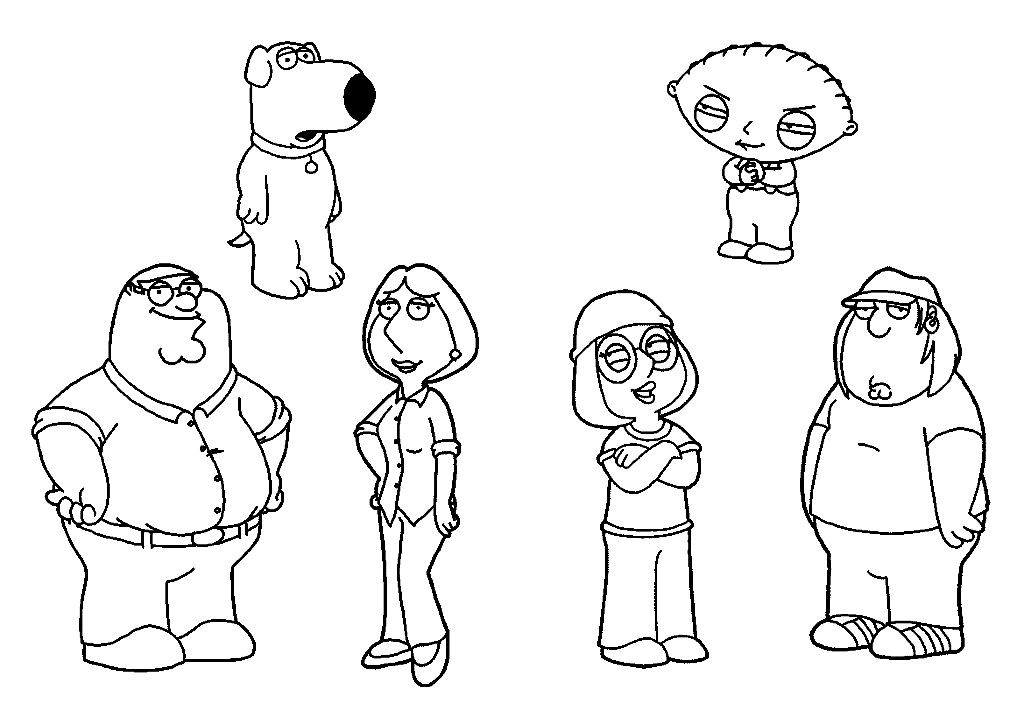 Lois griffin from family guy coloring page