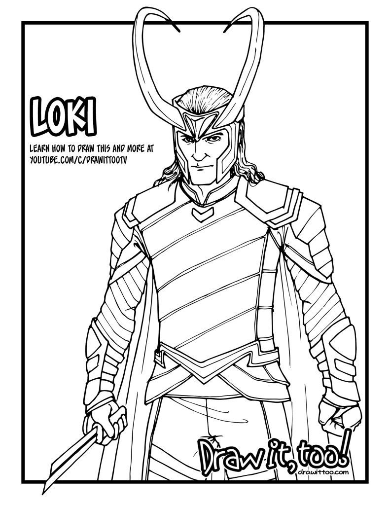 How to draw loki thor ragnarok drawing tutorial