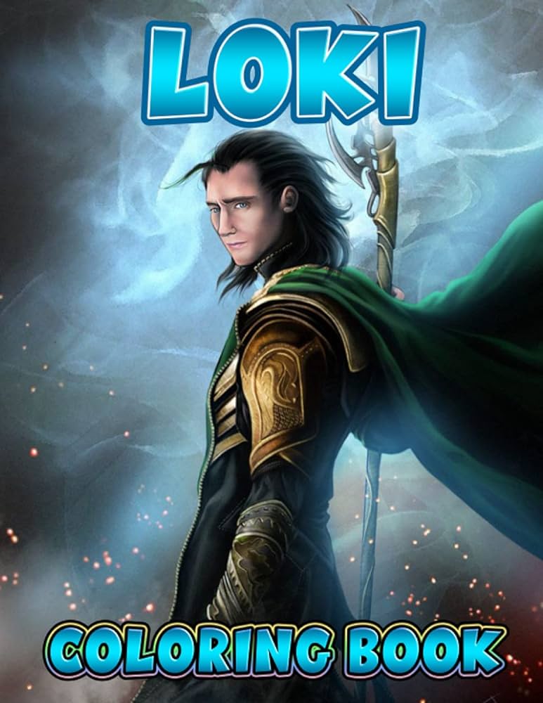 Loki coloring book amazing gift for all ages and fans with high quality imageâ giant great pages with premium quality images korner timo books