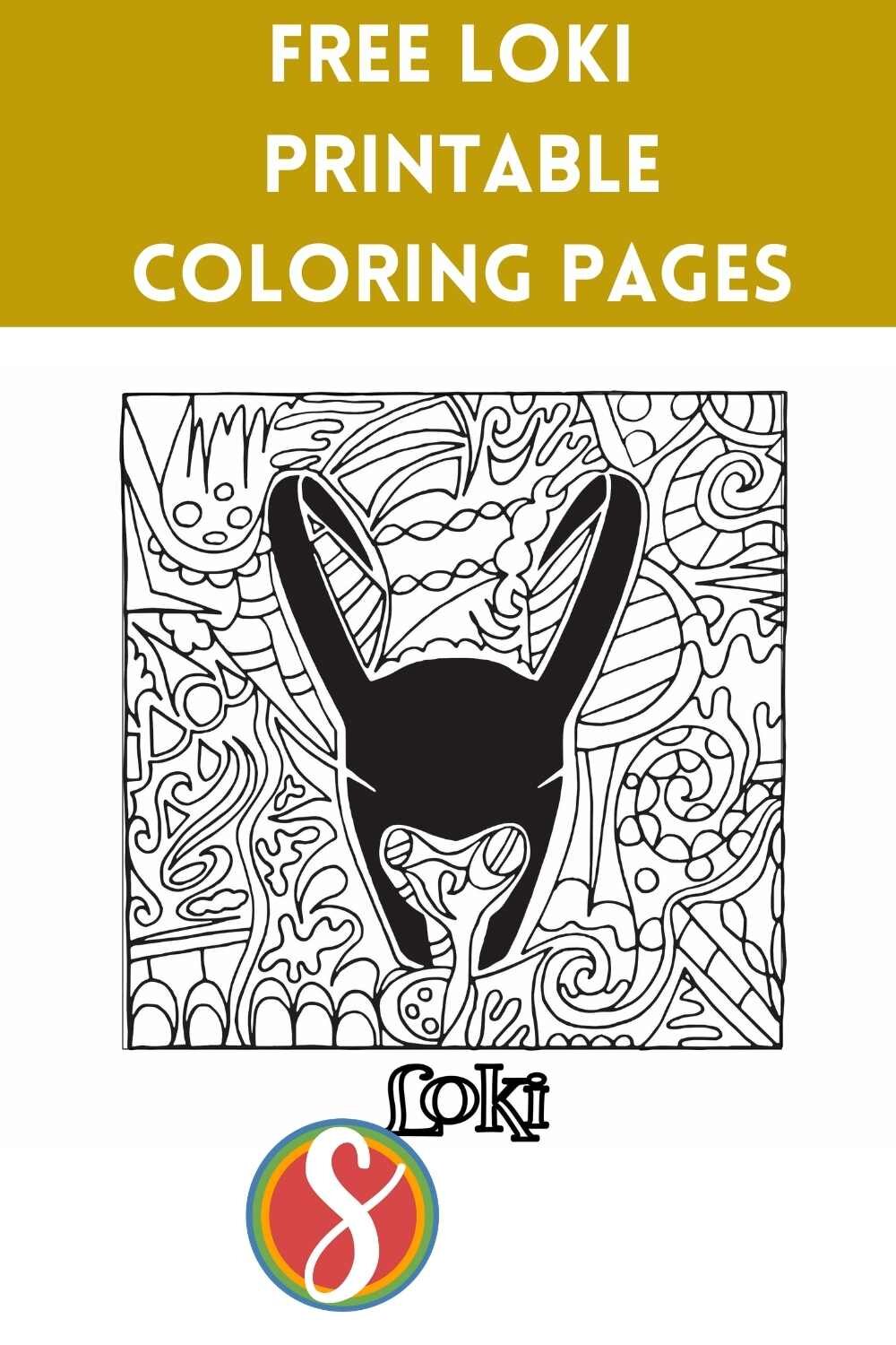 Free loki coloring pages â stevie doodles