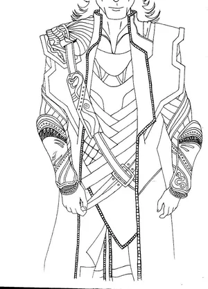 Loki coloring pages