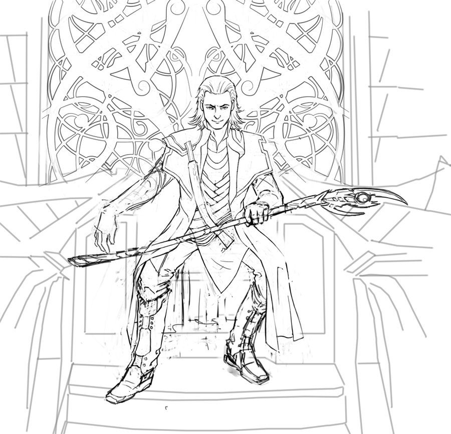 Loki coloring pages ð to print and color